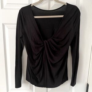 Athleta scoop back top with knot detail